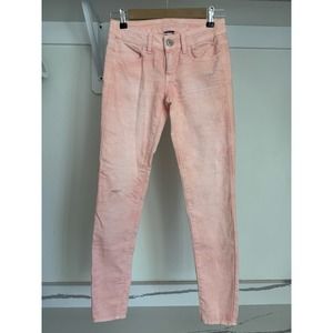 American Eagle‎ Pink Salmon Skinny Jeans Size 0